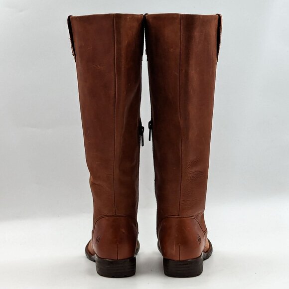 Born Women Shaunie Brown Wide Calf Cognac Riding Boots size 6 - Picture 3 of 10